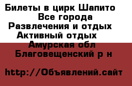 Билеты в цирк Шапито. - Все города Развлечения и отдых » Активный отдых   . Амурская обл.,Благовещенский р-н